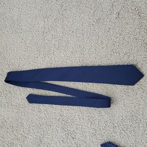 Navy Calvin Klein blue silk tie